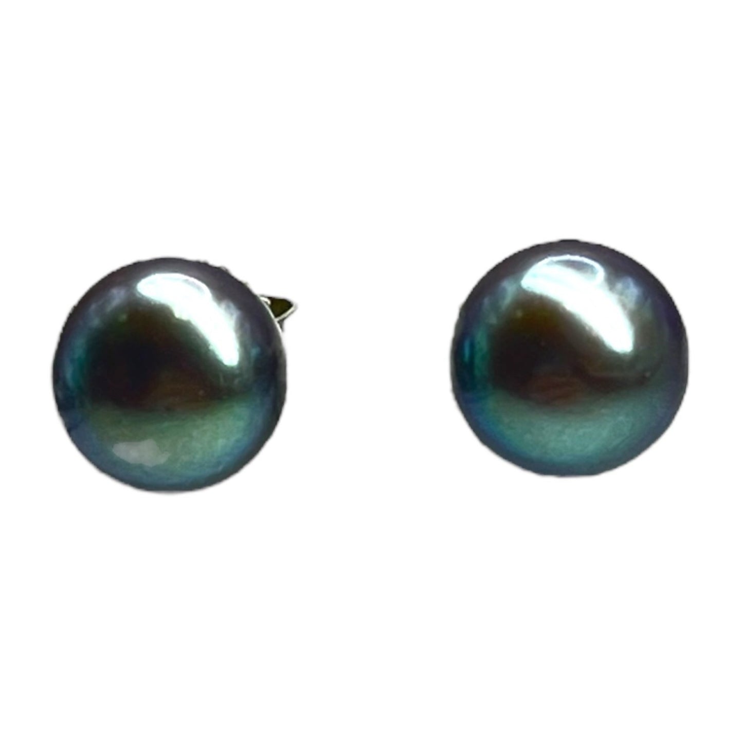 Honora Freshwater Black Pearl 8mm Stud Earring Sterling Silver 925 Classic