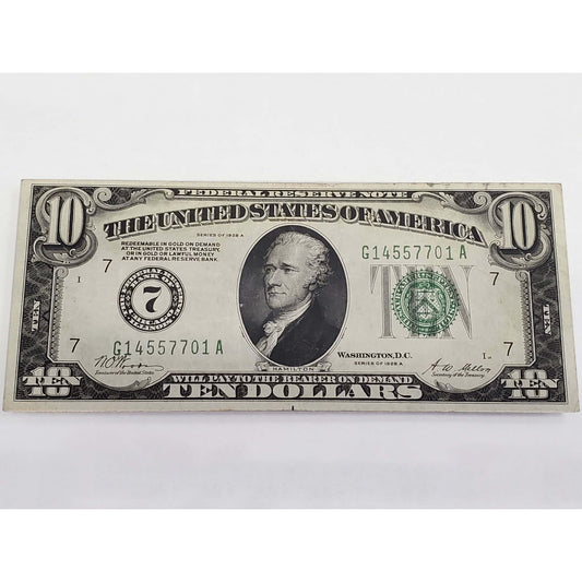 1928A $10 Federal Reserve Note Chicago #G14557701A