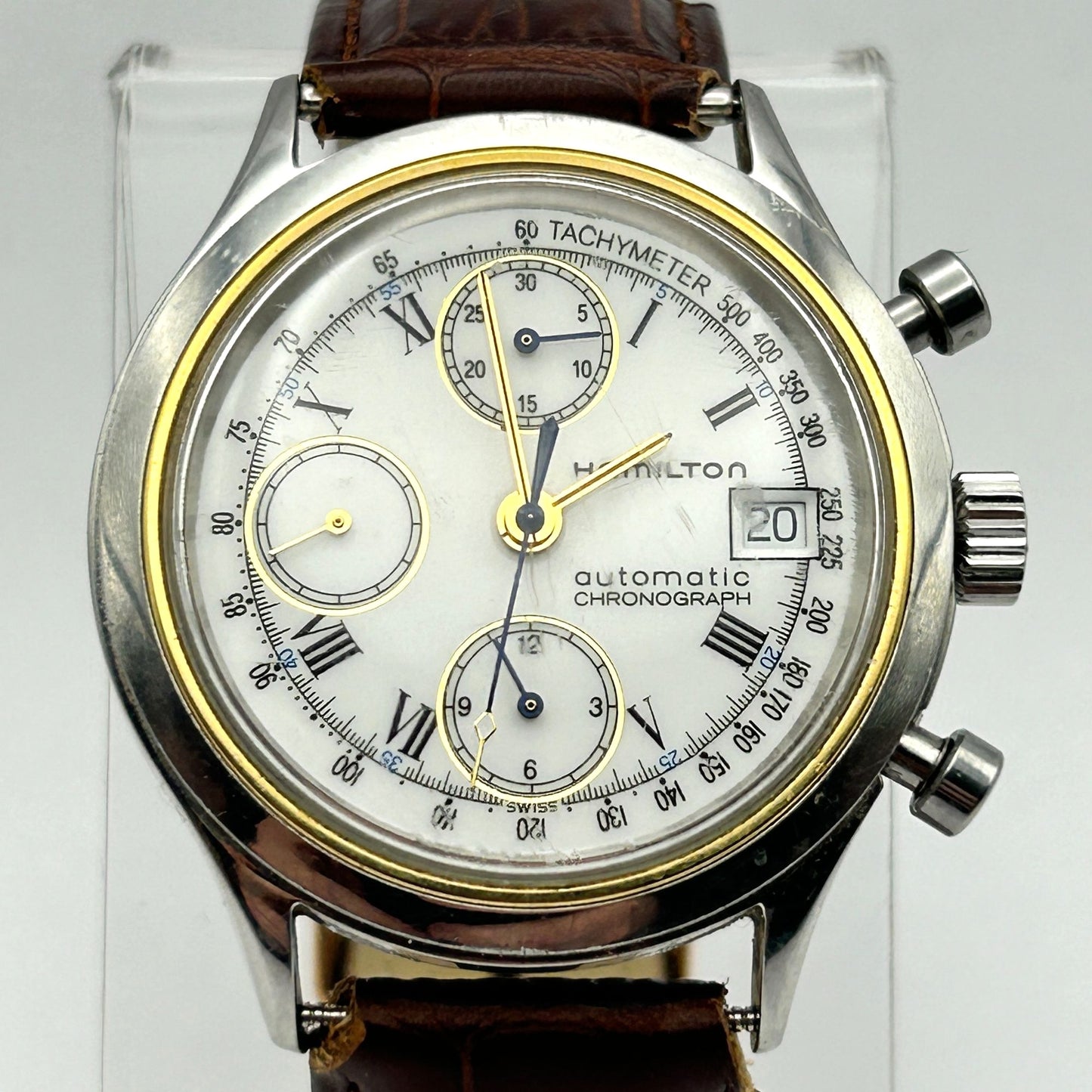 Hamilton 9940A Swiss Watch 38mm Automatic Chronograph Men's Watch