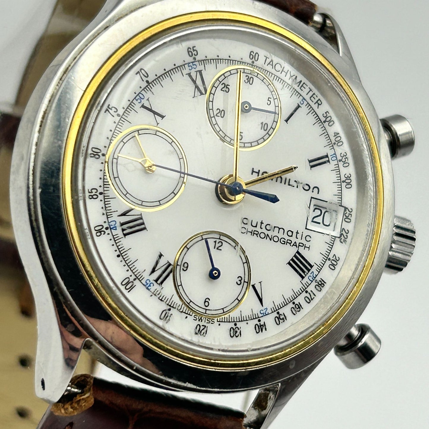 Hamilton 9940A Swiss Watch 38mm Automatic Chronograph Men's Watch