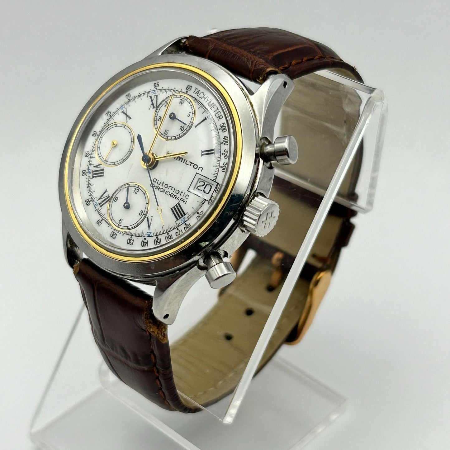 Hamilton 9940A Swiss Watch 38mm Automatic Chronograph Men's Watch