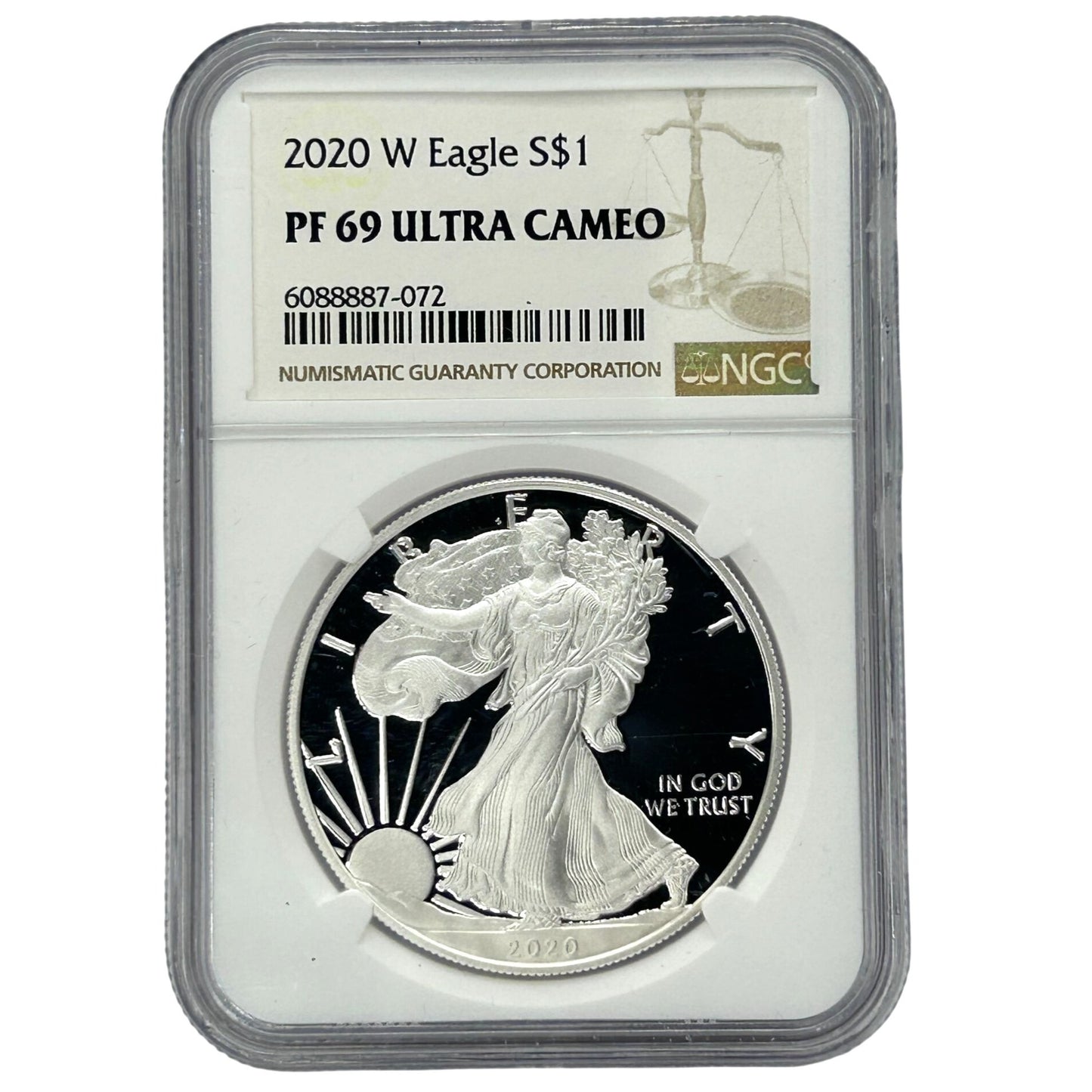 2020-W $1 American Silver Eagle NGC PF69 Ultra Cameo