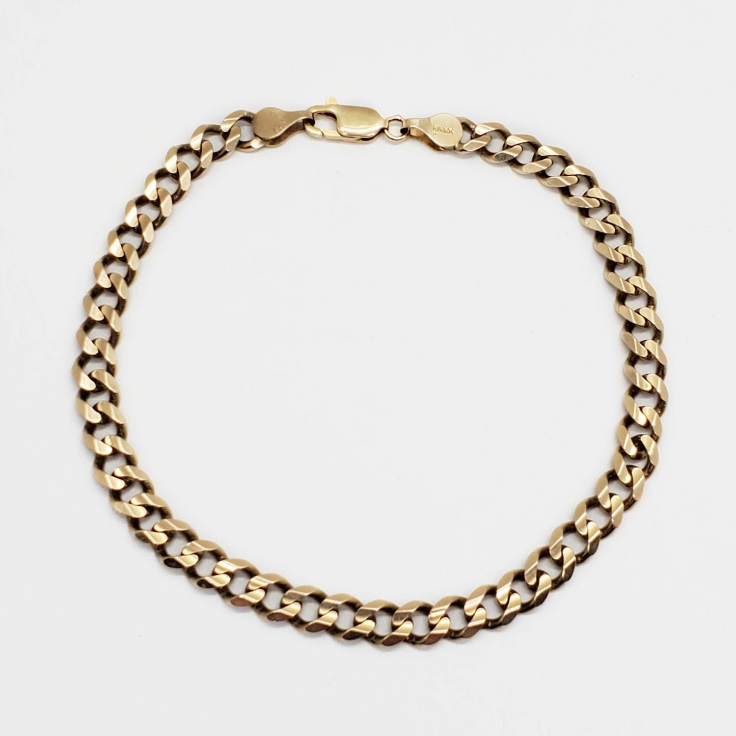 6.5mm Wide Cuban Link Tennis Bracelet 10k Gold
