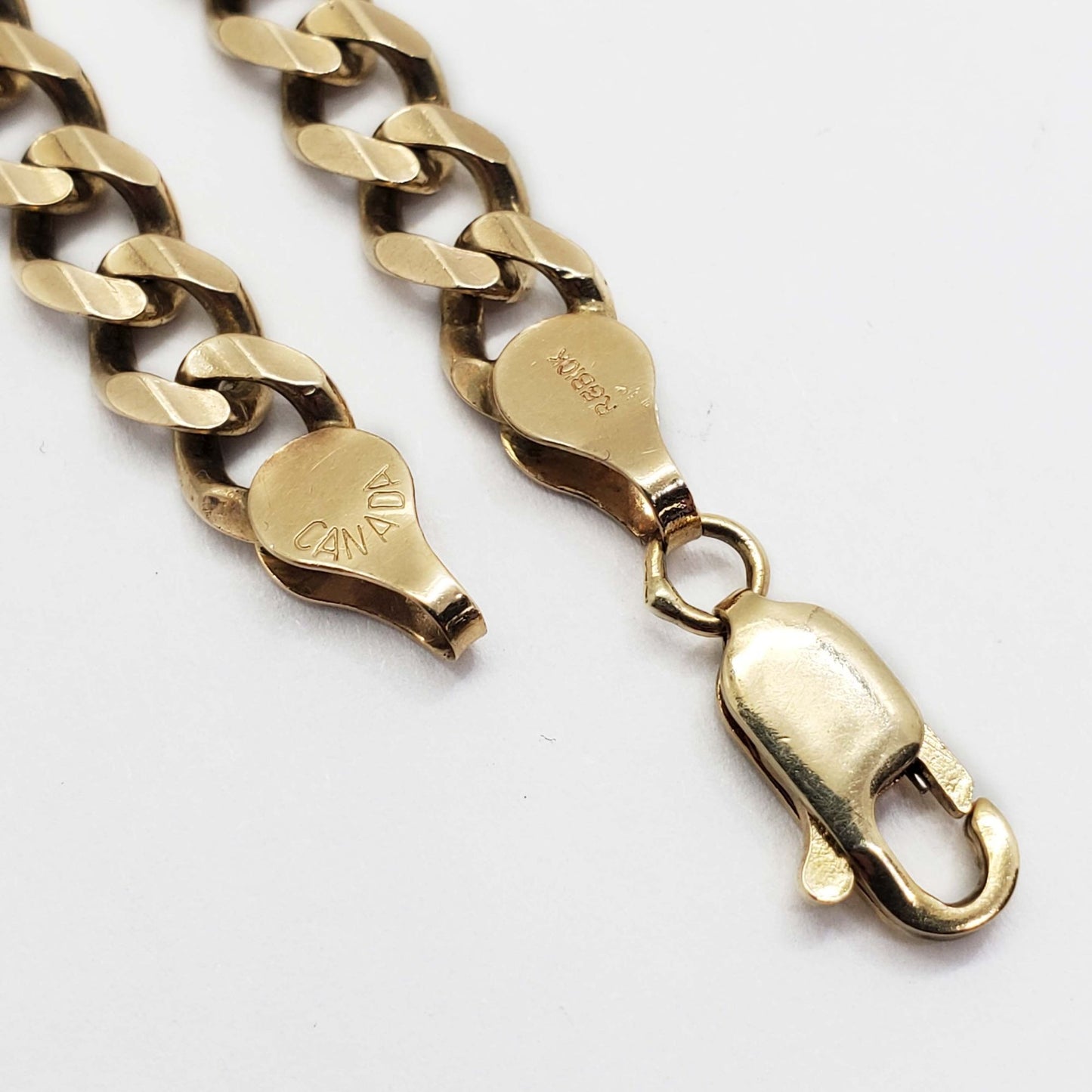 6.5mm Wide Cuban Link Tennis Bracelet 10k Gold