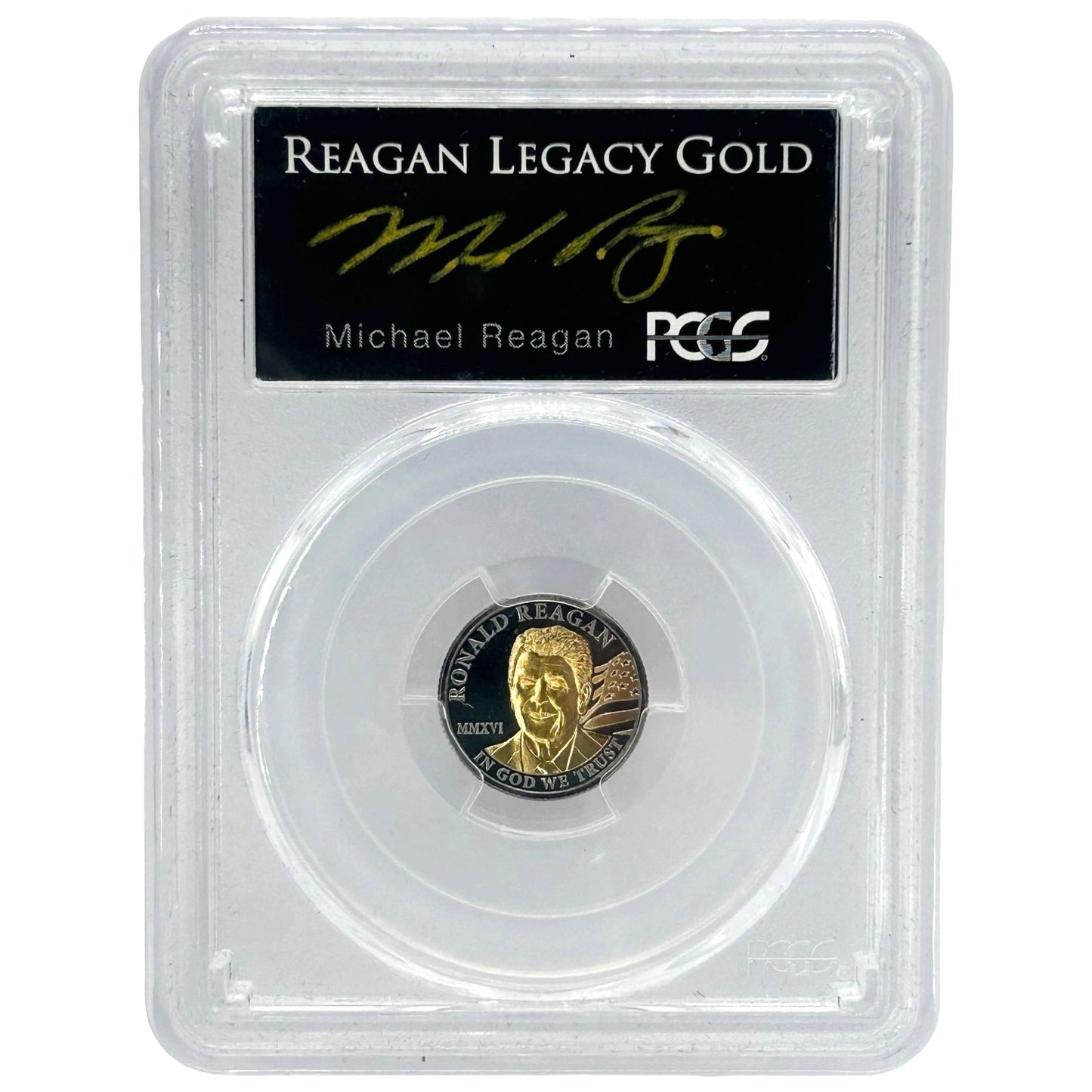 2016 $20 1/10oz .9999 Gold Ronald Reagan Legacy Gold PCGS PR69 DCAM - Black Proof