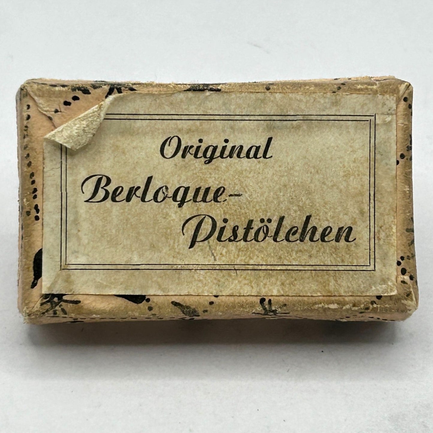 Original Berloque Pistölchen Miniature Toy Pistol Cap Gun with Box