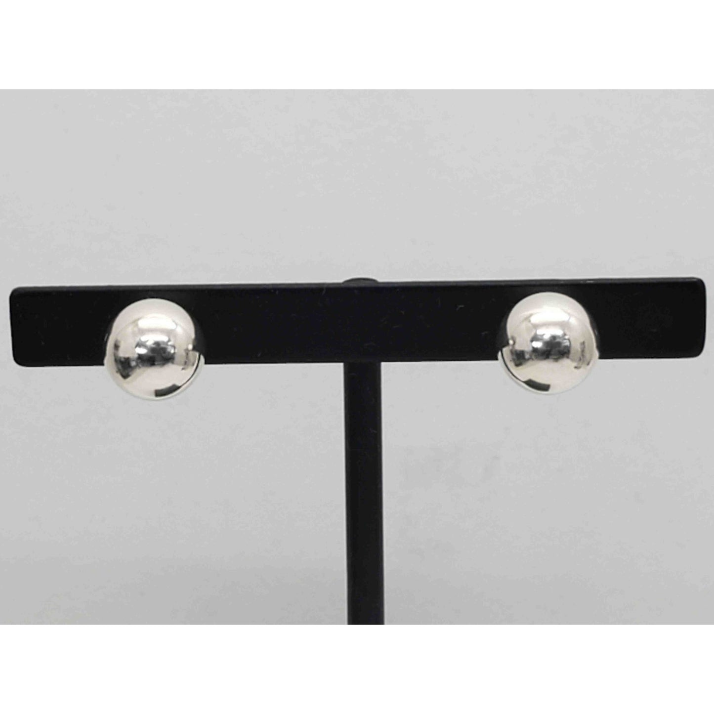 Tiffany & Co HardWear Ball Earrings 10mm Wide Sterling Silver