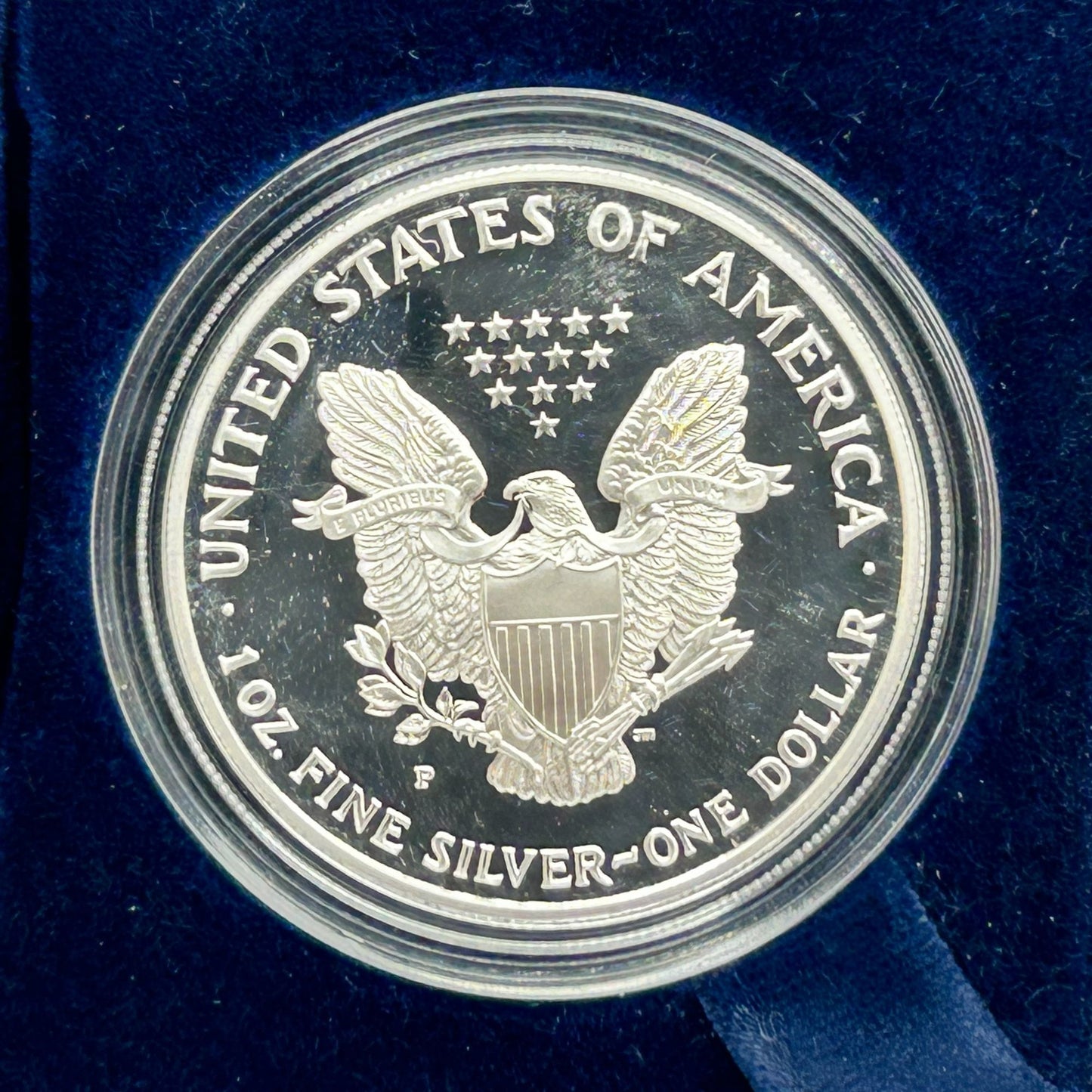 2000-P American Silver Eagle Proof in Original Government Packaging With COA