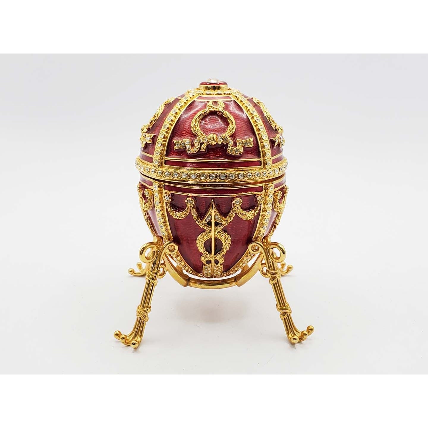 Fabergé Imperial Egg Red Millennium 2000 with Original Box & COA