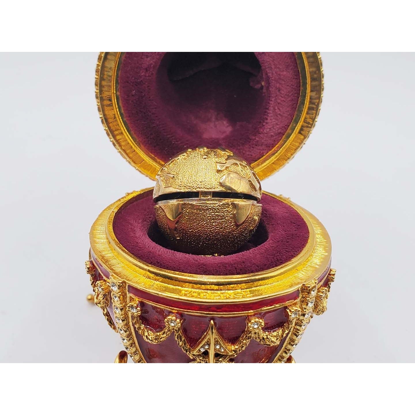 Fabergé Imperial Egg Red Millennium 2000 with Original Box & COA