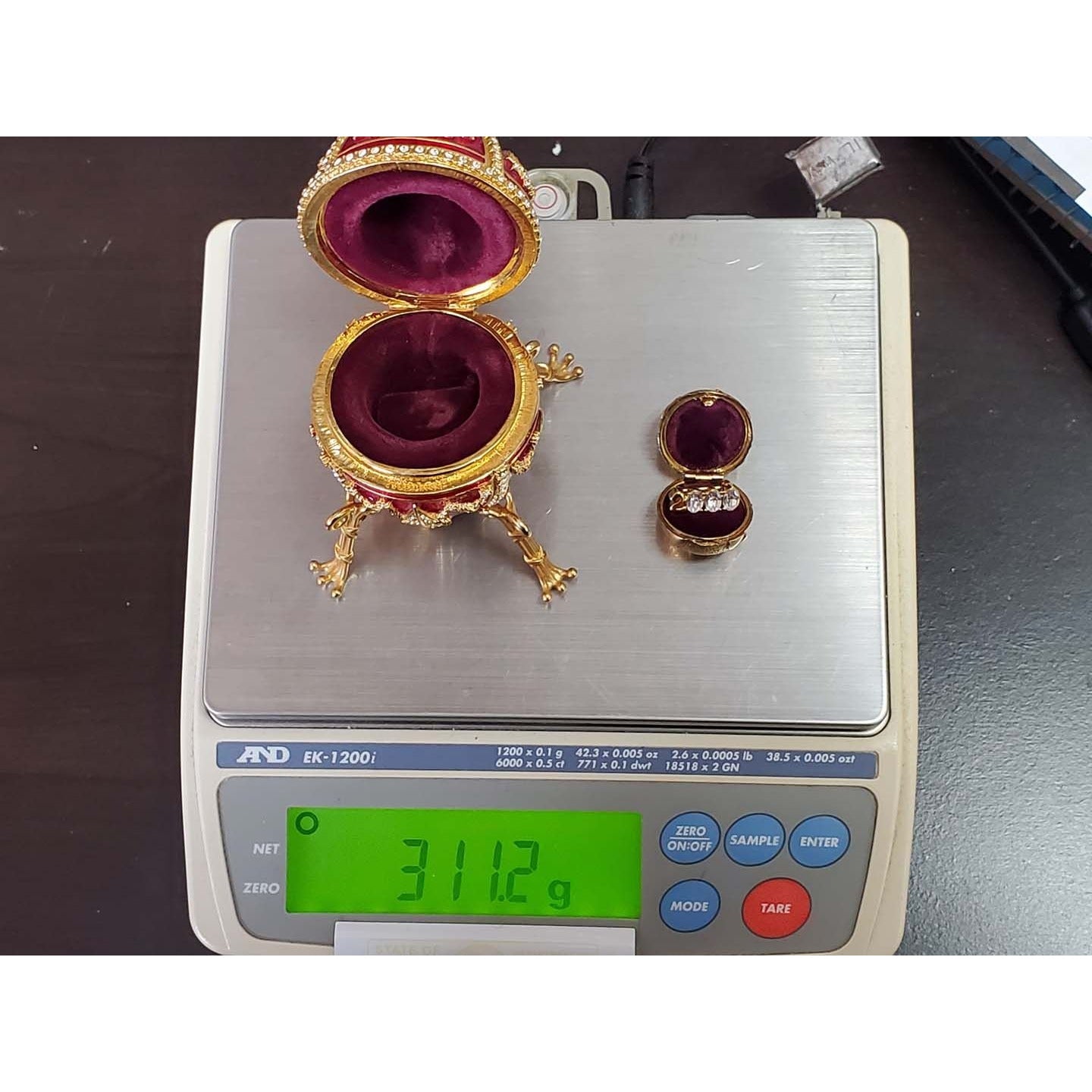 Fabergé Imperial Egg Red Millennium 2000 with Original Box & COA
