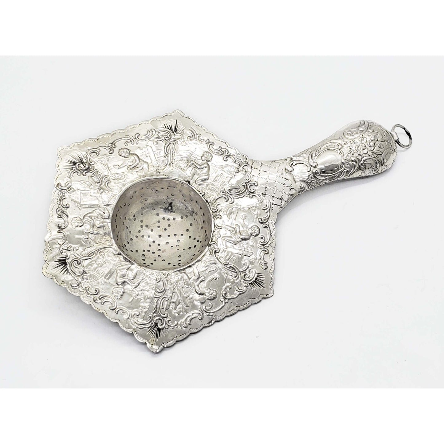Antique Hexagon Tea Strainer 860 Silver