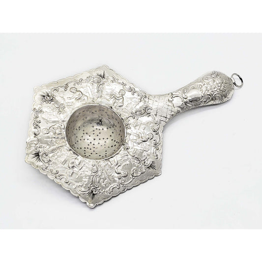 Antique Hexagon Tea Strainer 860 Silver