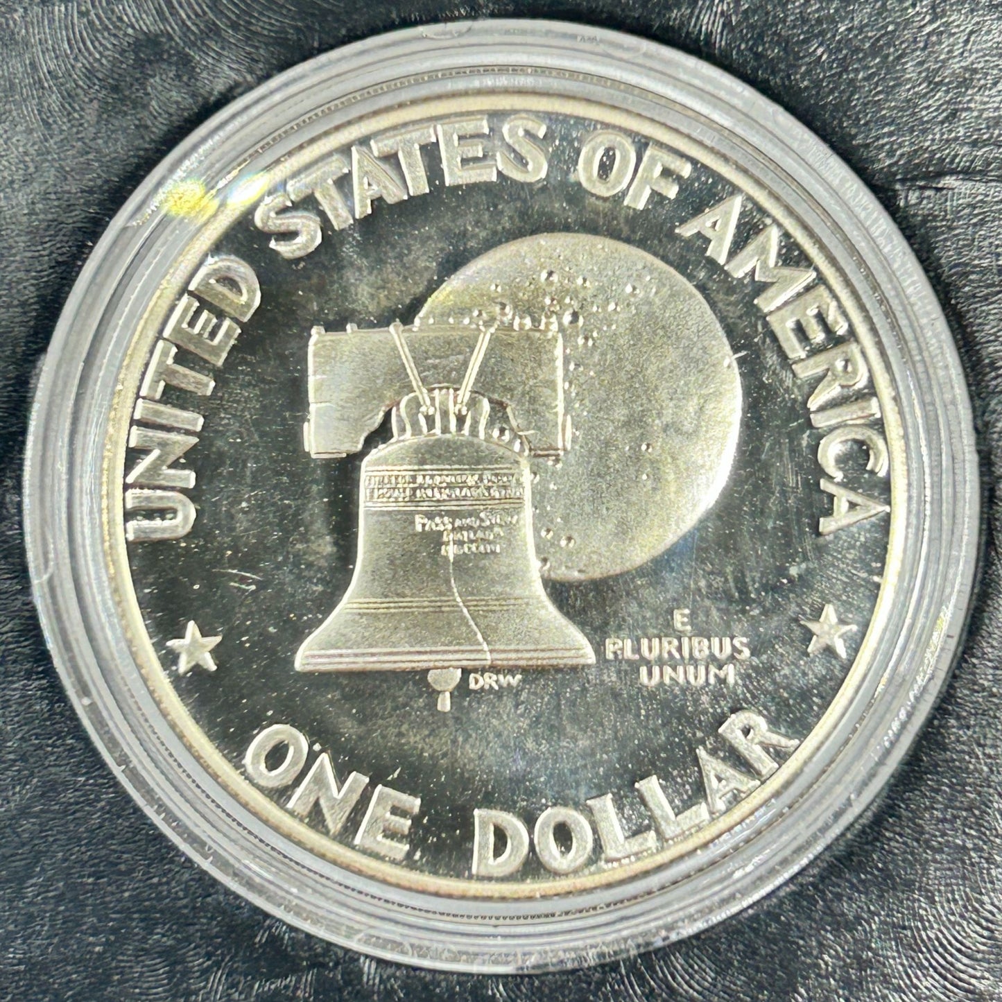 Set of 3 1976-S Eisenhower Dollar Silver Proof Variety 1 + Blue Felt Box