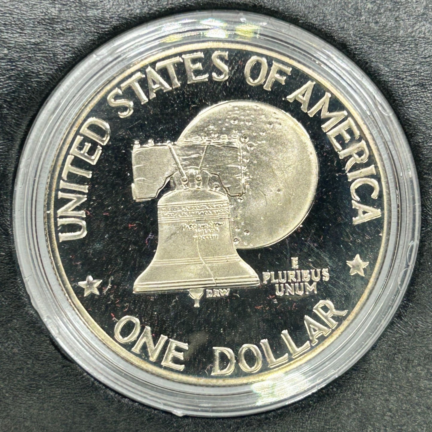 Set of 3 1976-S Eisenhower Dollar Silver Proof Variety 1 + Blue Felt Box