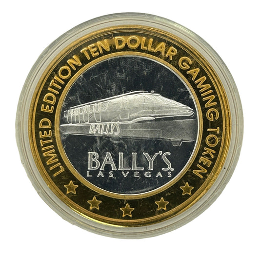 Bally's Las Vegas 777 Limited Edition $10 Gaming Token .999 Silver