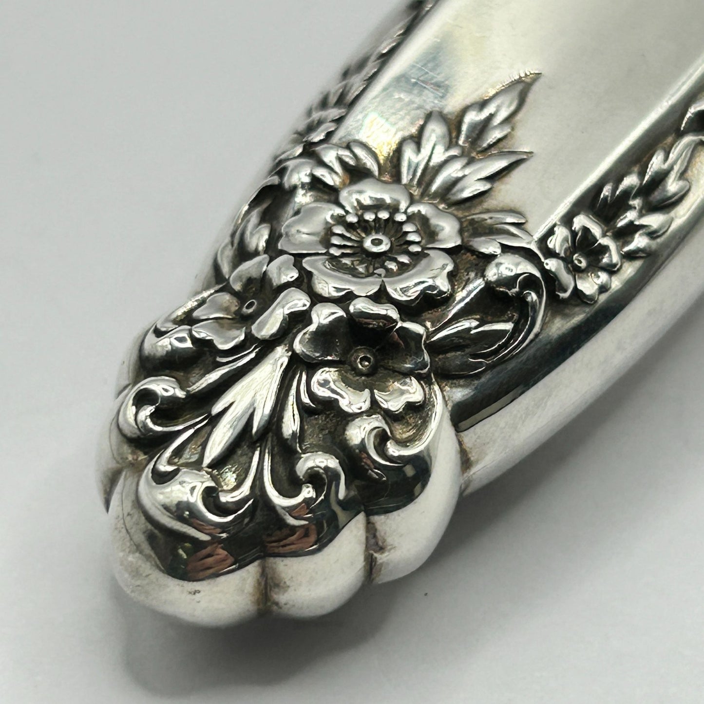 International Prelude Sterling Silver Large 2pc Carving Set - Carving Knife+Fork