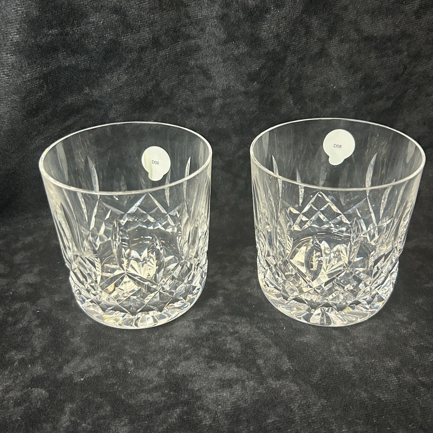 2 Waterford Lead Crystal LISMORE 9oz TUMBLERS 6003182300