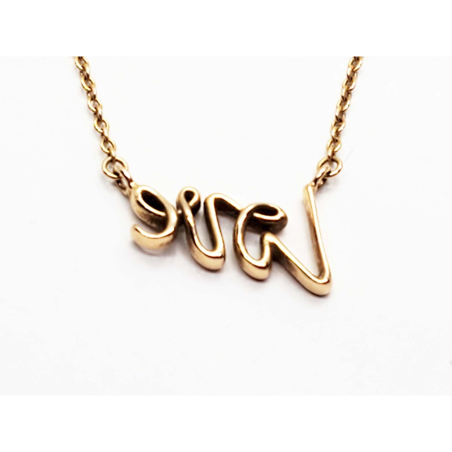 Tiffany & Co Paloma Picasso Love Graffiti Pendant Necklace 18k Gold