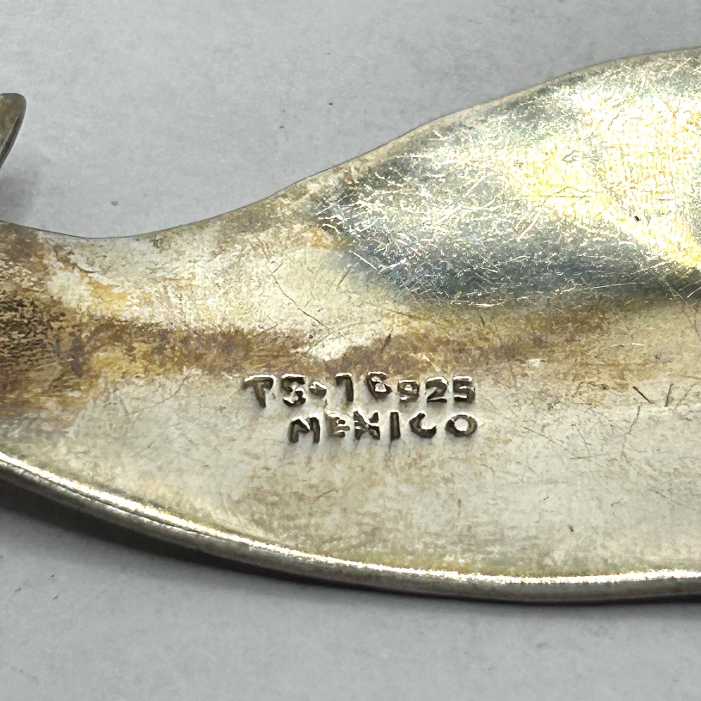 Vintage Taxco Mexico Coyote Brooch & Stud Earrings 925 Sterling Silver