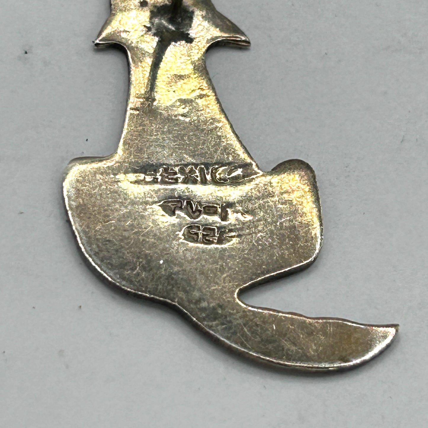 Vintage Taxco Mexico Coyote Brooch & Stud Earrings 925 Sterling Silver