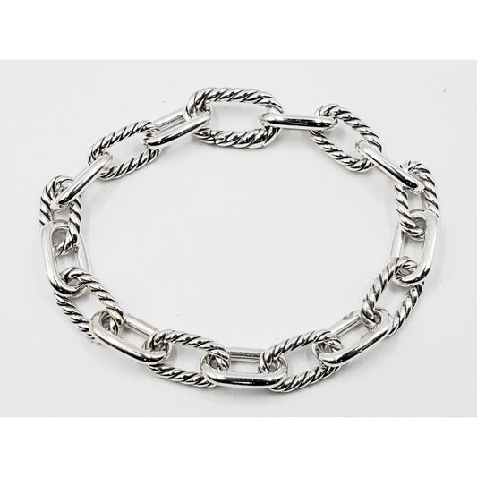 David Yurman DY Madison Chain Bracelet 8.5mm Sterling Silver Medium