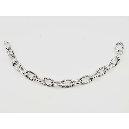 David Yurman DY Madison Chain Bracelet 8.5mm Sterling Silver Medium