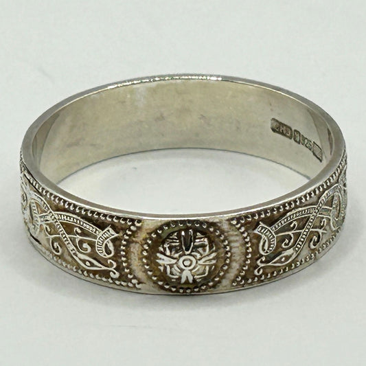 Sterling Silver 9mm Band Celtic Warrior Men's Ring Size 13.5 - My Irish Jeweler