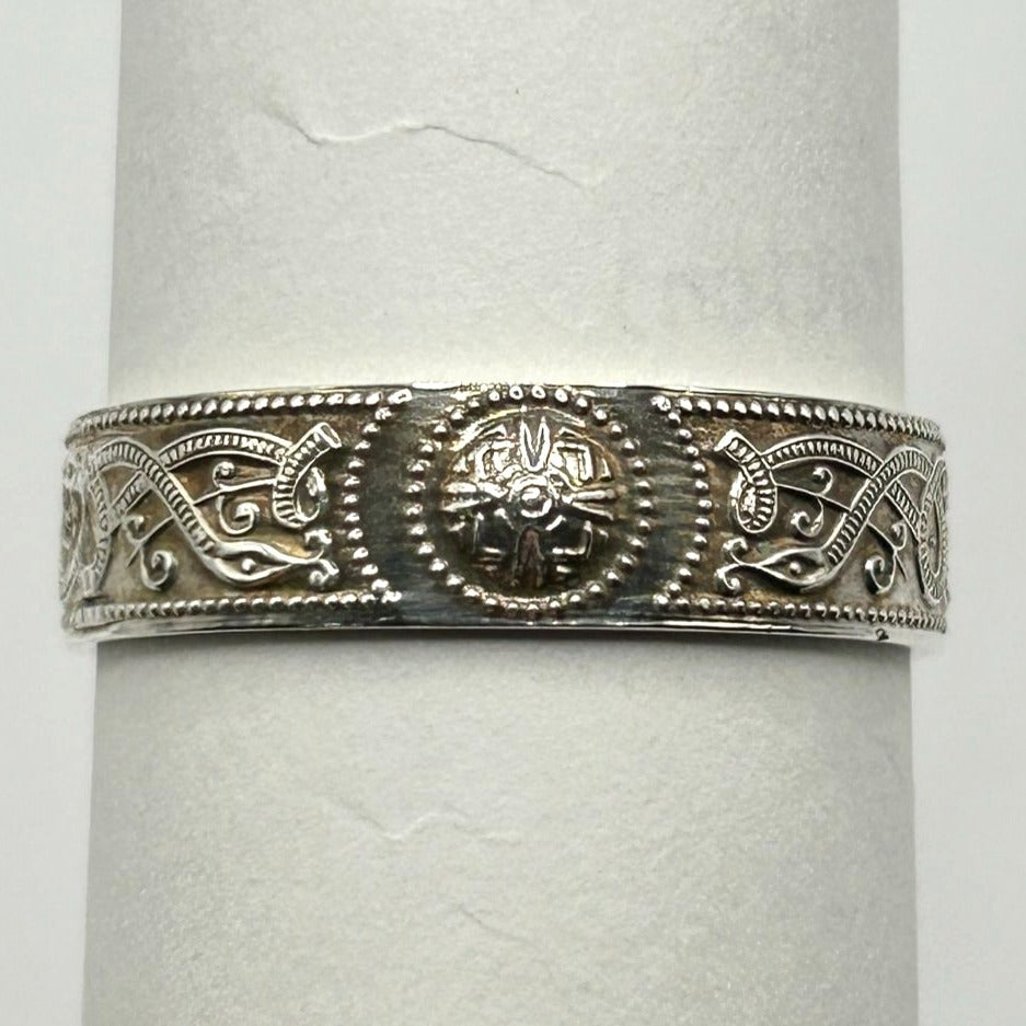 Sterling Silver 9mm Band Celtic Warrior Men's Ring Size 13.5 - My Irish Jeweler