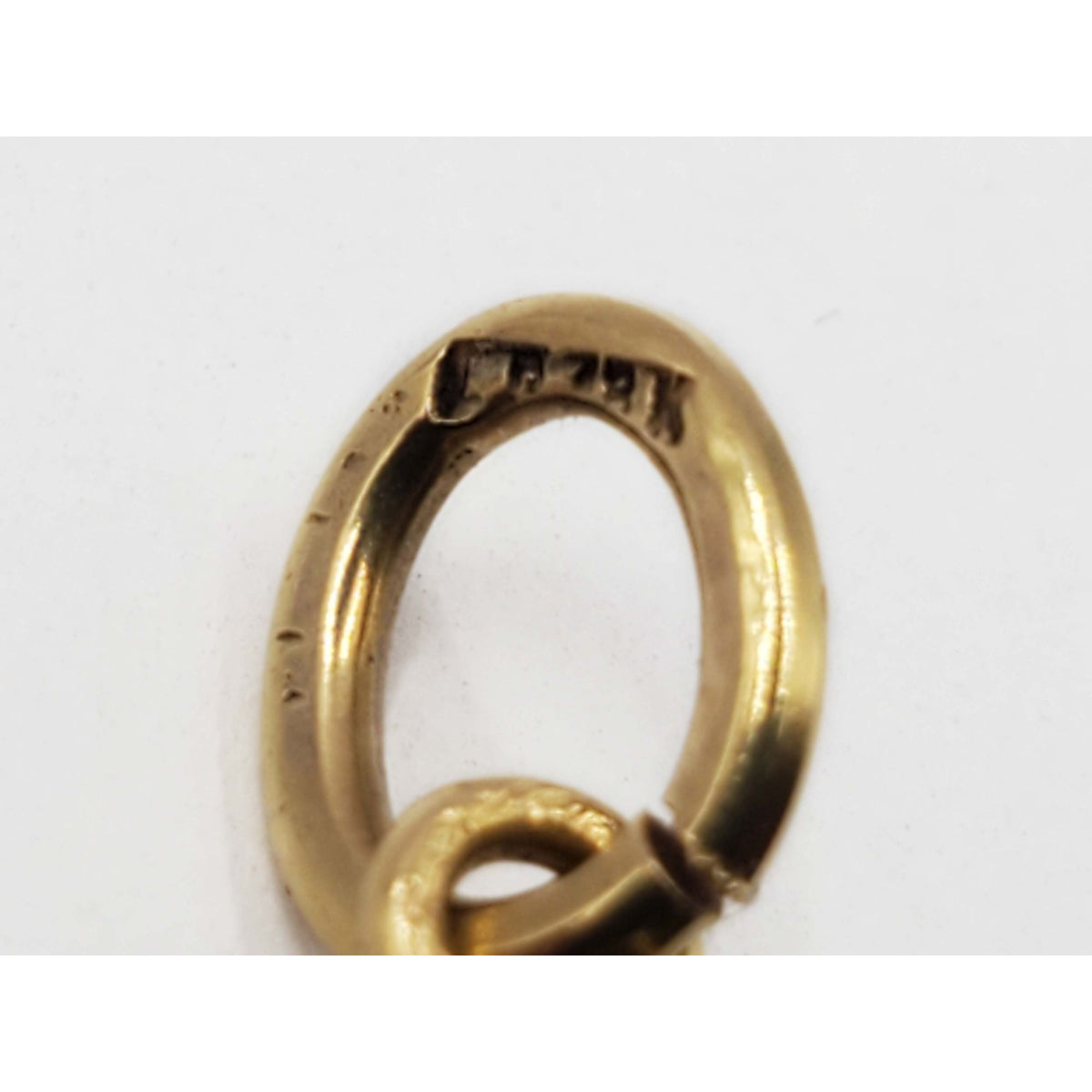 Italian Cornicello Horn Luck Charm Pendant 1-1/4" 18k Gold