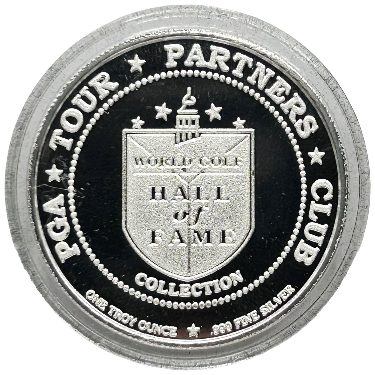 Gene Sarazen PGA Golf Hall of Fame Coin 1 Troy Oz .999 Fine Silver Rare Round