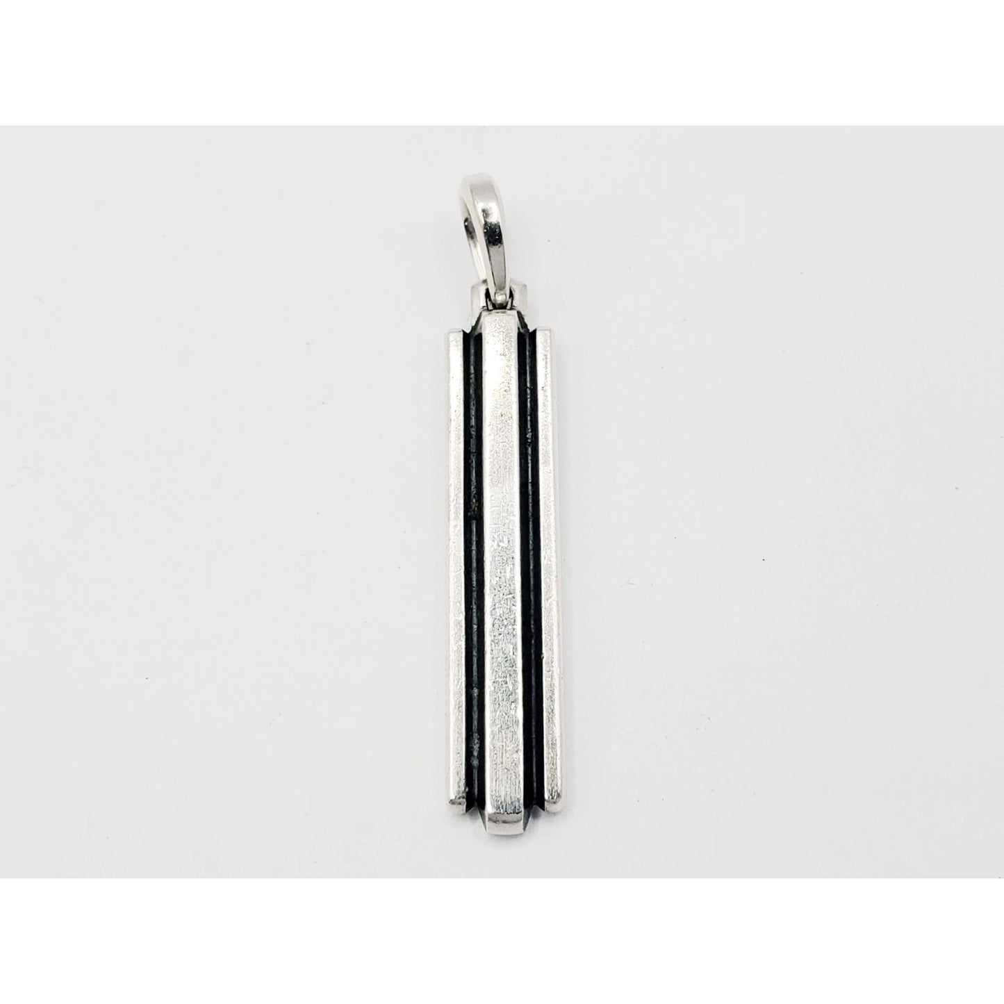 David Yurman Chevron Ingot Tag Sterling Silver
