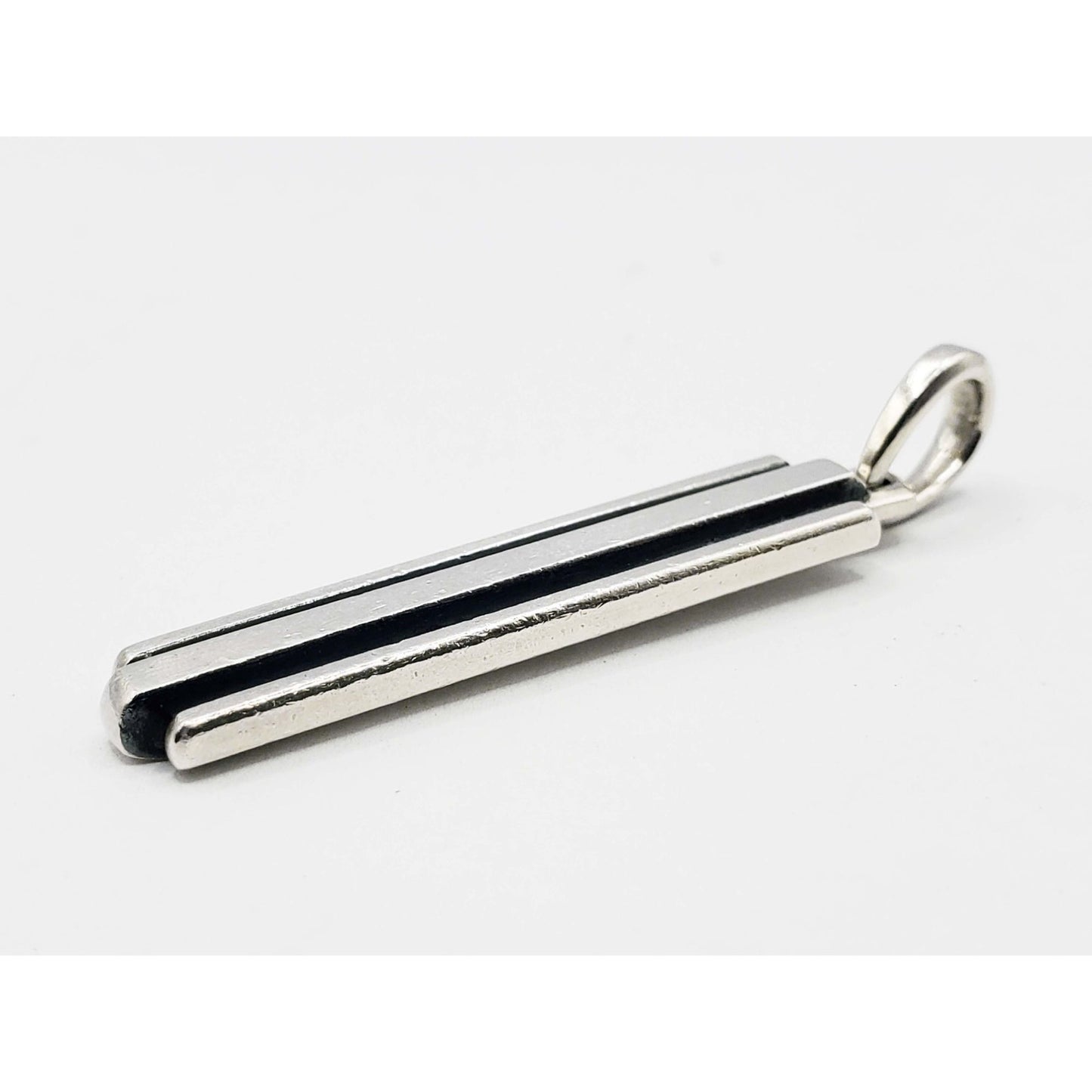 David Yurman Chevron Ingot Tag Sterling Silver