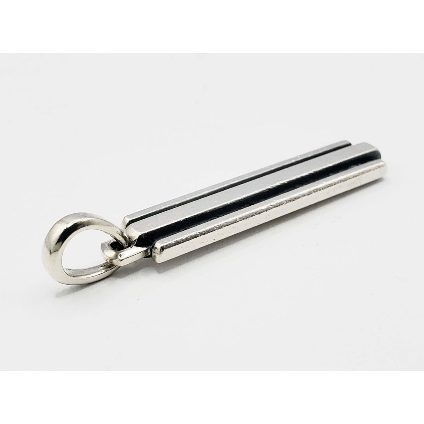 David Yurman Chevron Ingot Tag Sterling Silver