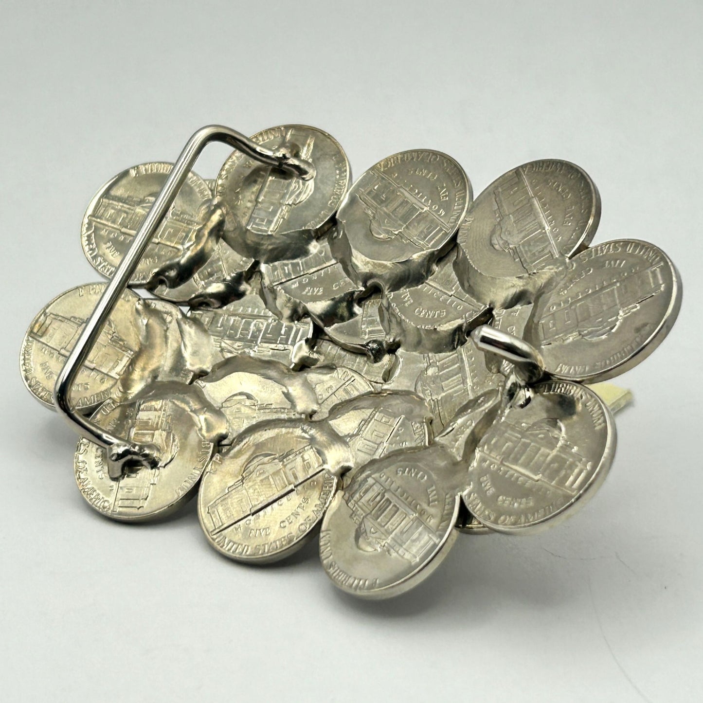 1970s Jefferson Nickel Coin Belt Buckle - 120.9g