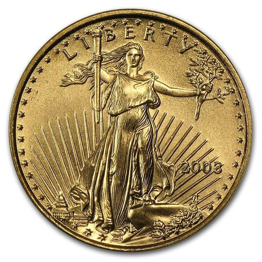 1/10 Ounce Gold American Eagle $5 BU - 2003
