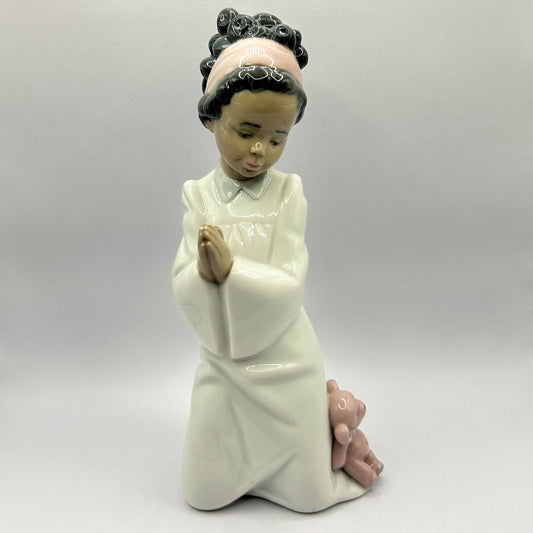 Lladro Black Legacy Bedtime Prayers 1997-13 Open Box Porcelain Figure