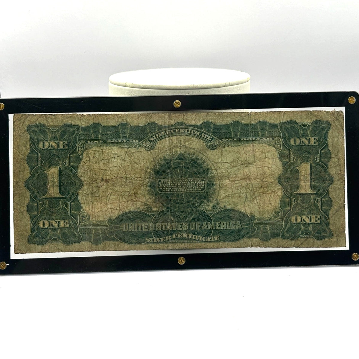 1899 U.S. $1 Large Black Eagle Silver Certificate, Blue Seal K73734283A