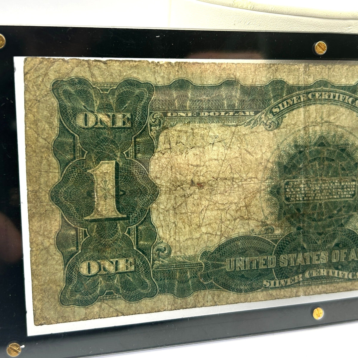 1899 U.S. $1 Large Black Eagle Silver Certificate, Blue Seal K73734283A