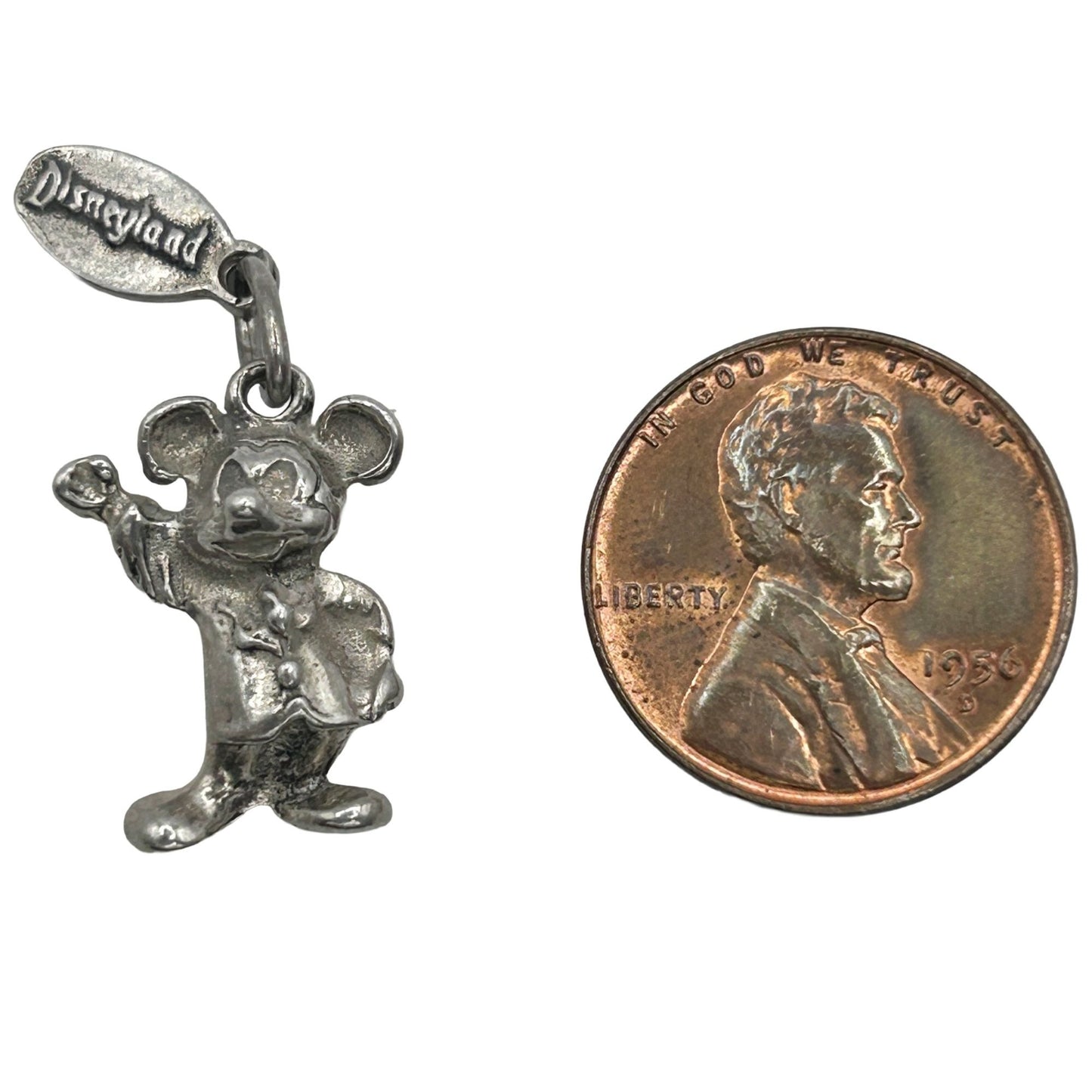Vintage 925 Sterling Silver Disneyland 3D Mickey Mouse Charm - Walt Disney