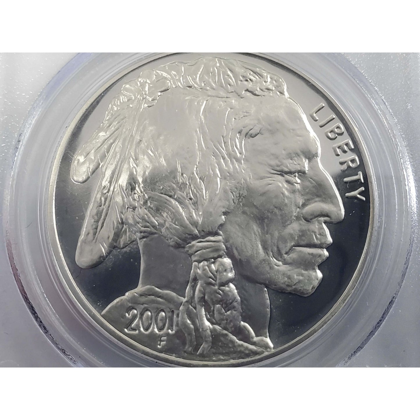 2001-P 1 oz Silver Buffalo Proof PCGS PR69DCAM