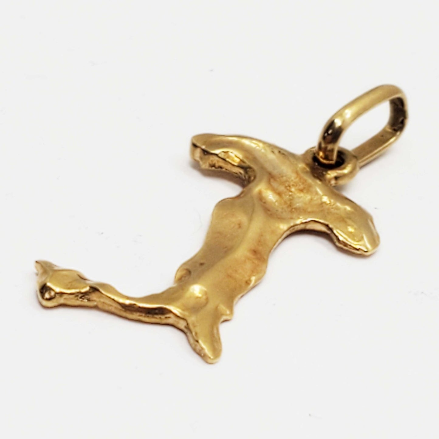 Italy Country Shape Boot Pendant 18k Gold