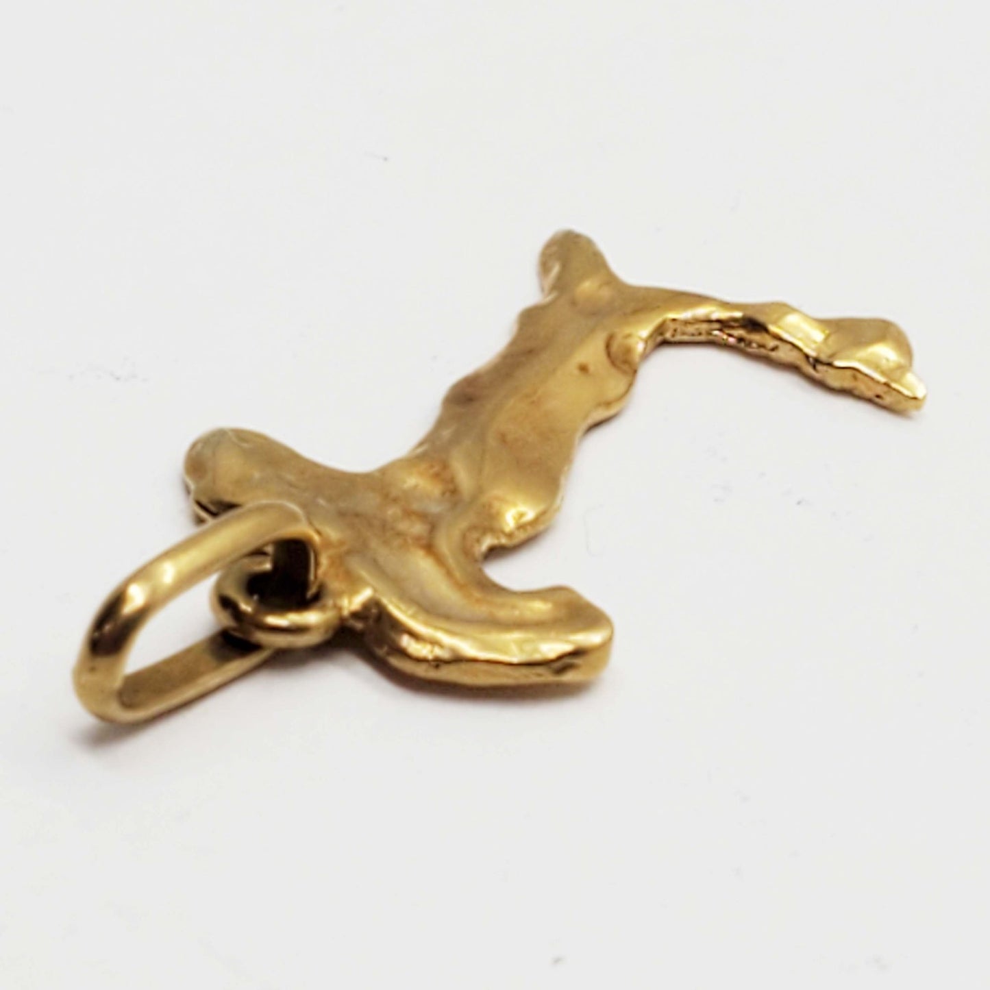 Italy Country Shape Boot Pendant 18k Gold