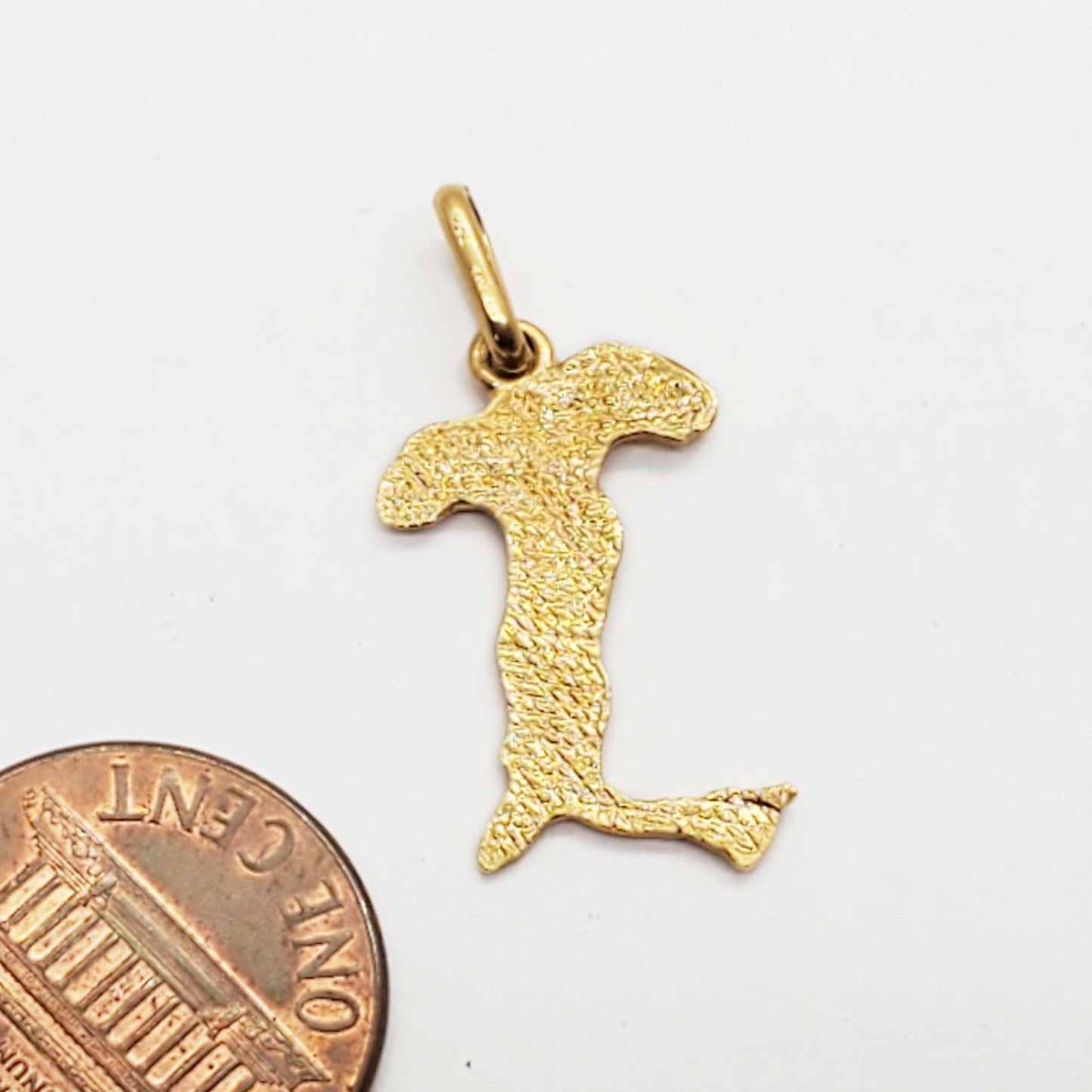 Italy Country Shape Boot Pendant 18k Gold