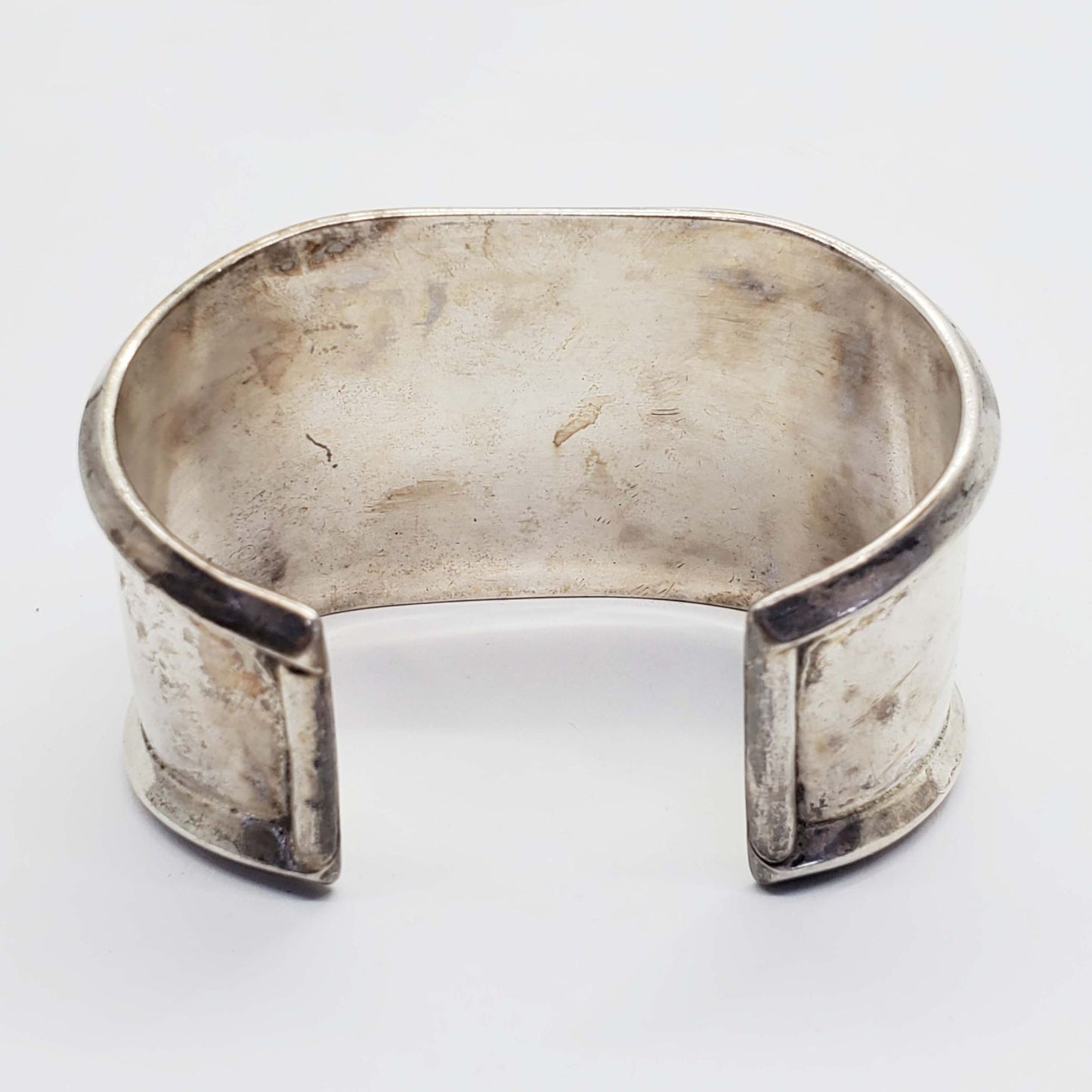 Southwestern Turquoise Sterling Silver Cuff Bracelet 100.7 Grams