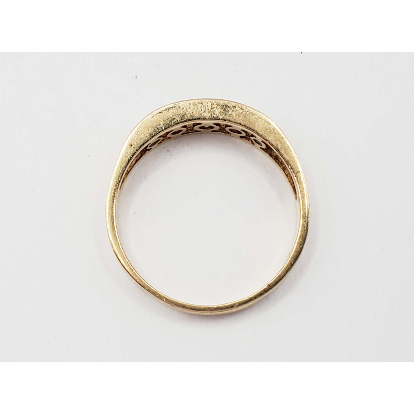 0.42 ctw Natural Diamond Channel Set Wedding Band Ring 14k Gold Size 10.25