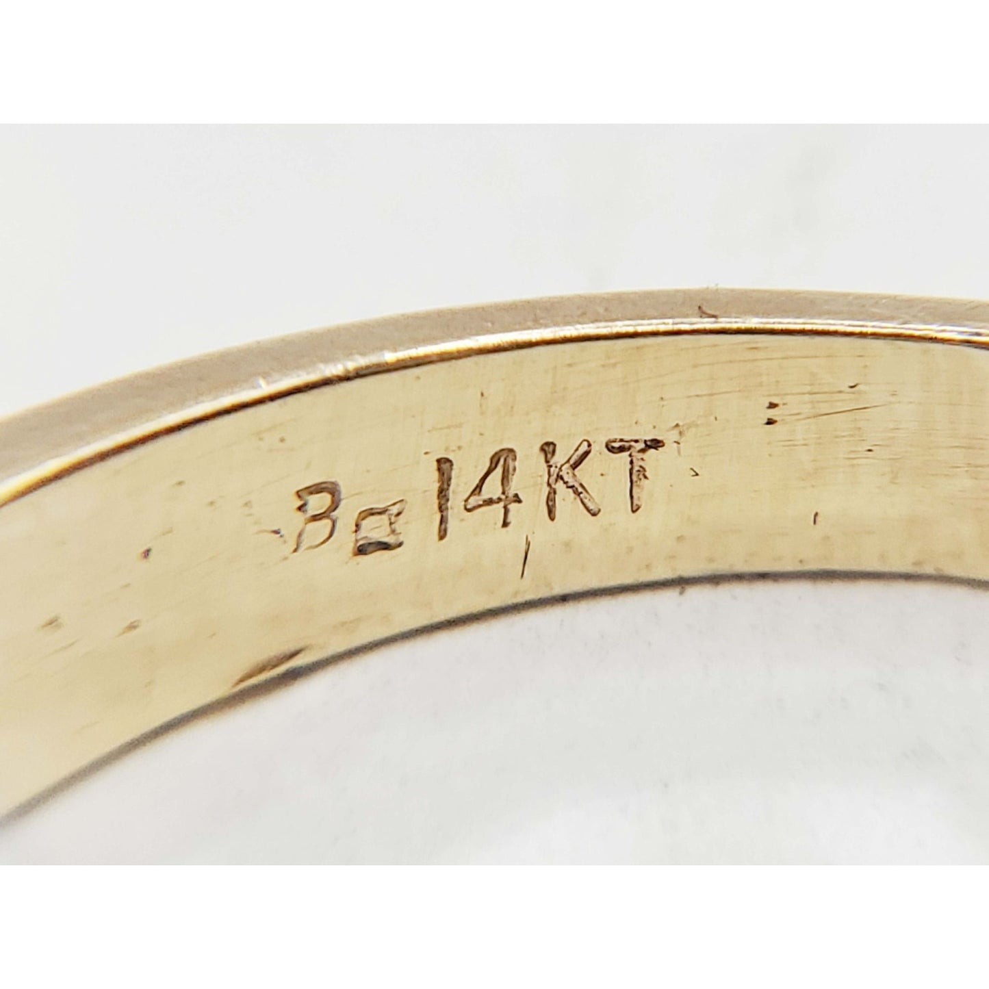 0.42 ctw Natural Diamond Channel Set Wedding Band Ring 14k Gold Size 10.25