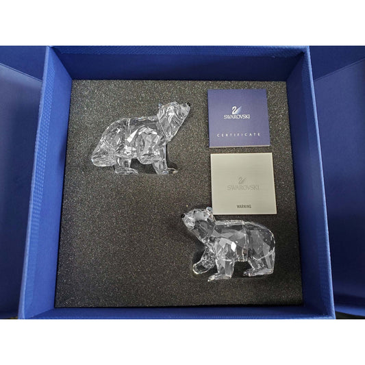 Swarovski Crystal #1079156 2011 Polar Bear Cubs Crystal Moonlight