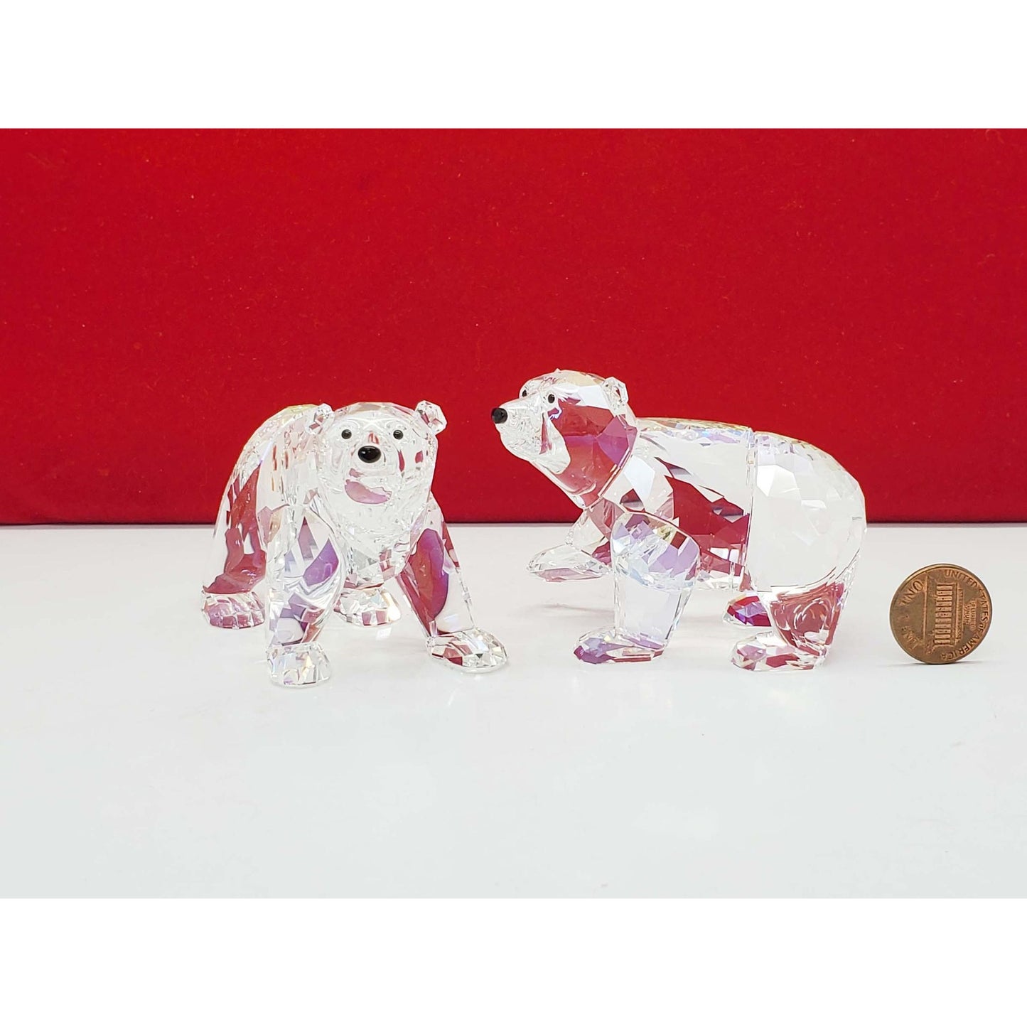 Swarovski Crystal #1079156 2011 Polar Bear Cubs Crystal Moonlight