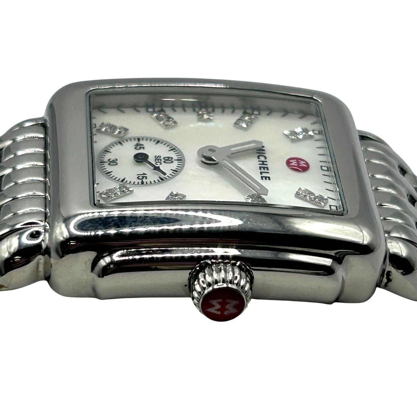 Michele Deco Mid Mother of Pearl Diamond Dial Women's Watch MW06V00A0046